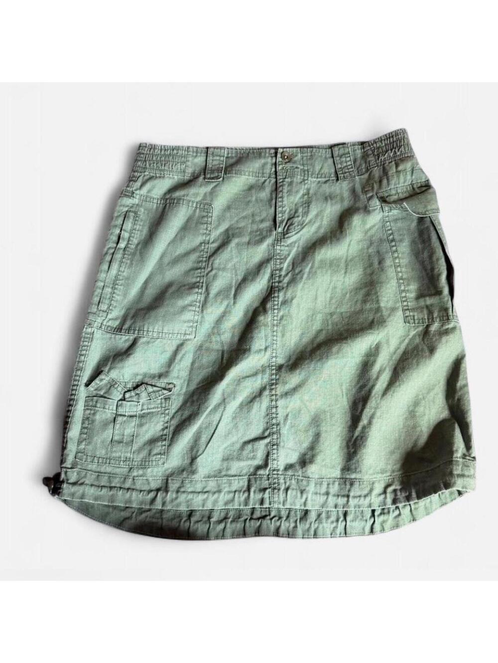 Women's Green and Khaki Skirt - Picture 1 of 3